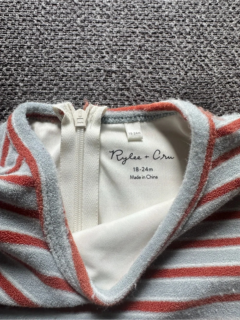 Rylee + Cru Shorty One Piece Americana Stripe 18-24
